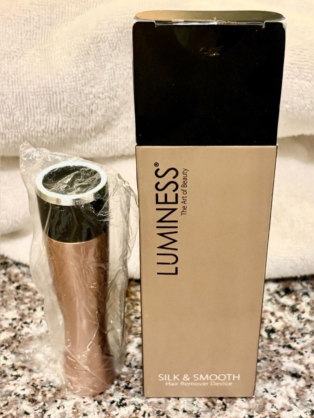 NWT | Luminess Rose Gold and Black Silk & Smooth Hair Remover Device